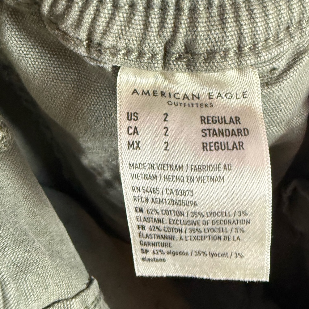 American Eagle Cargo Stretch Straight Pants in Green Size 2 Regular - Picture 8 of 11